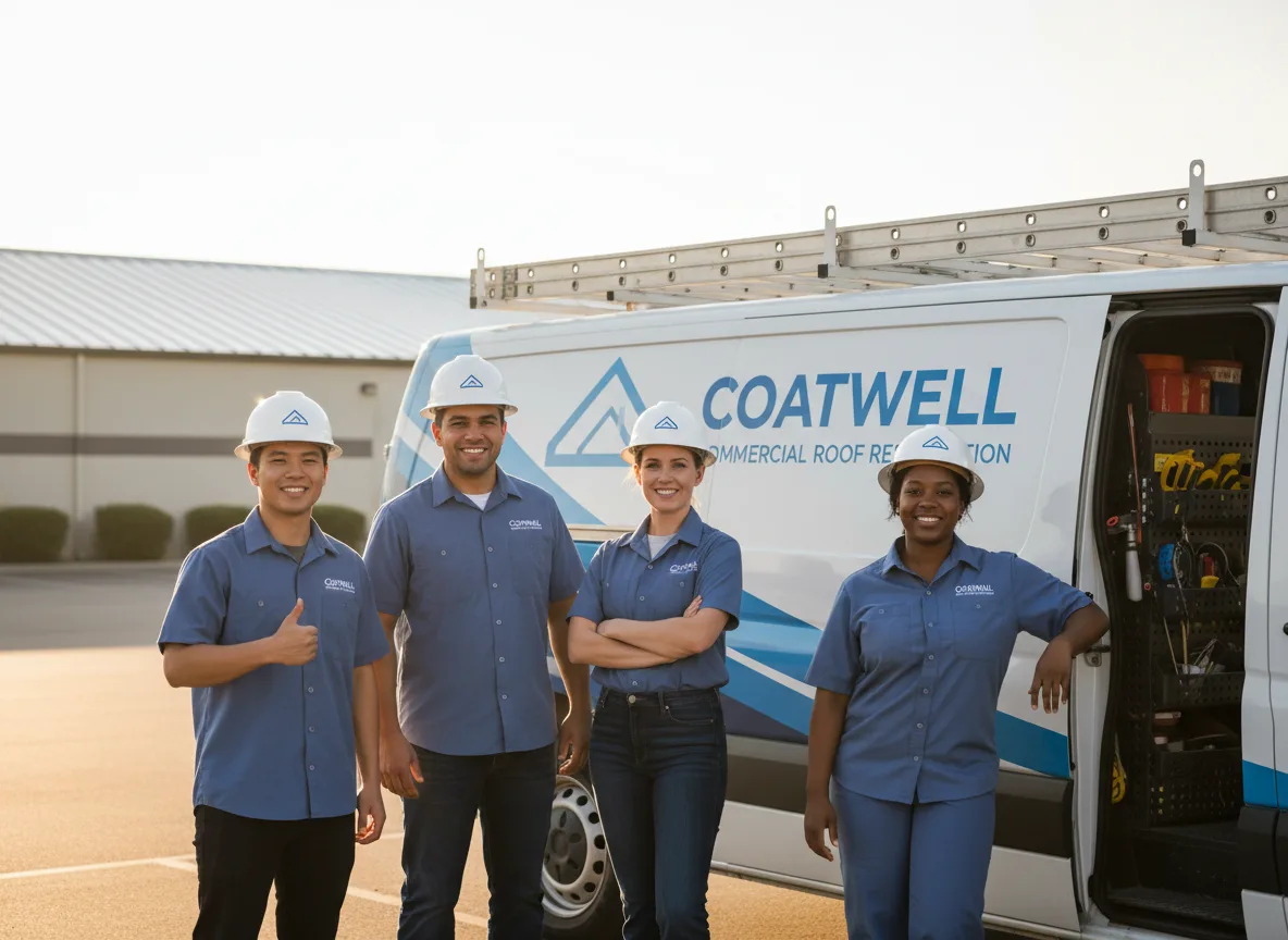 Commercial roof coating company in Heath, OH
