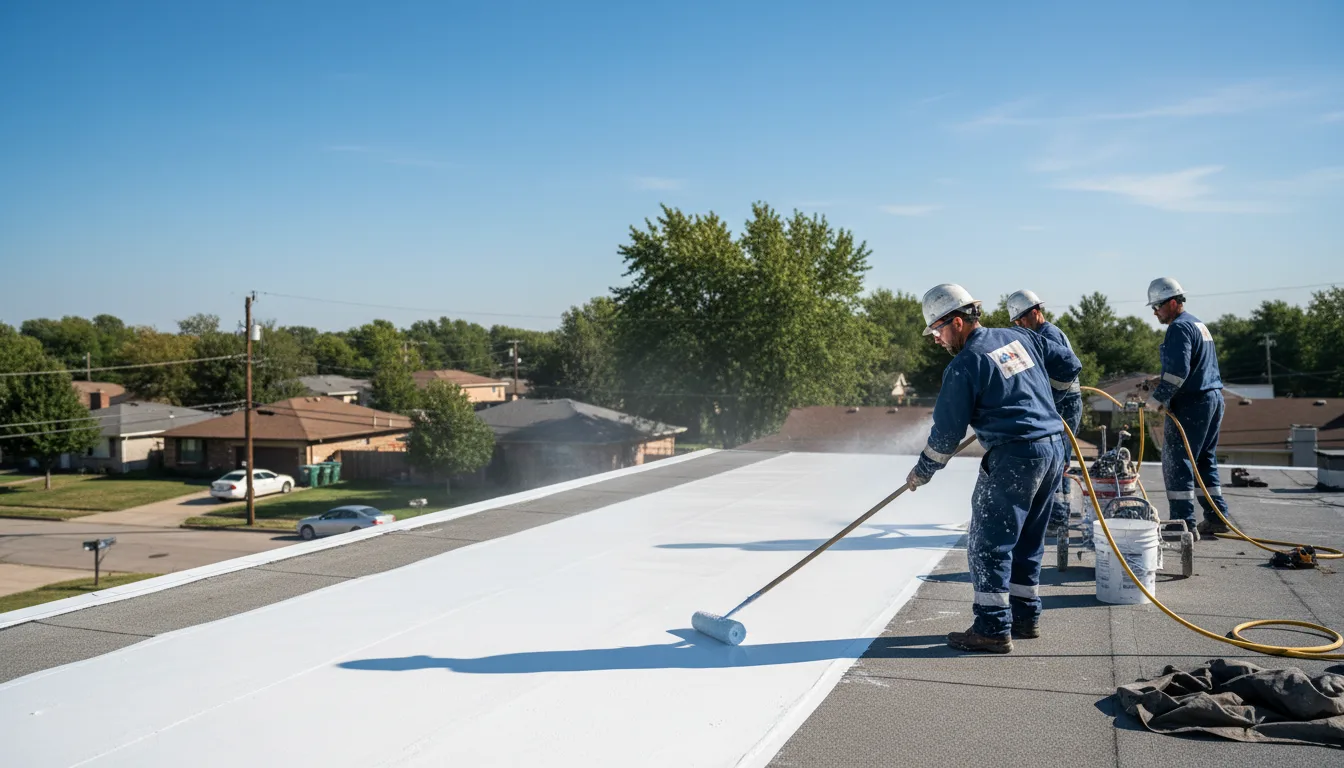 Commercial roof coating in Heath, OH near me